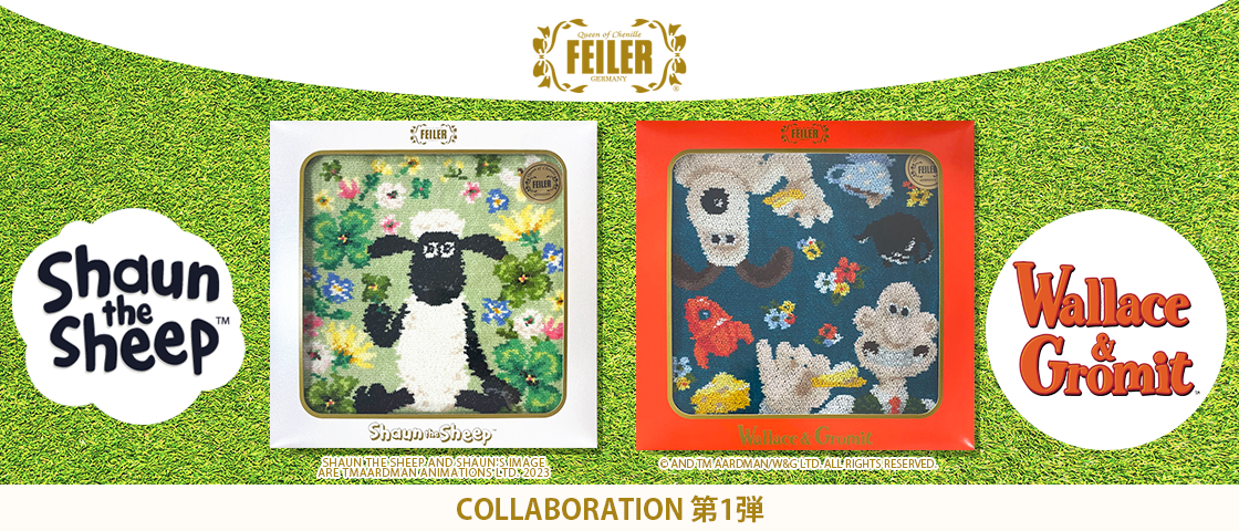 ひつじのショーン フェイラー ハンカチ Shaun Sheep FEILER ハンカチ